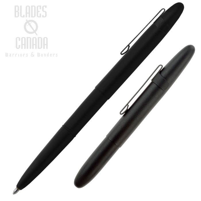 Fisher Space Pen Bullet Pen, Matte Black with Clip, FP400BCL